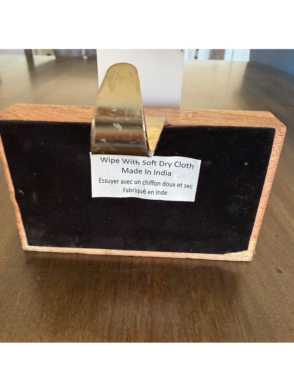 NEW Gold Dog Bone and Wood Base Stocking Holder for Pets - Picture 5 of 12